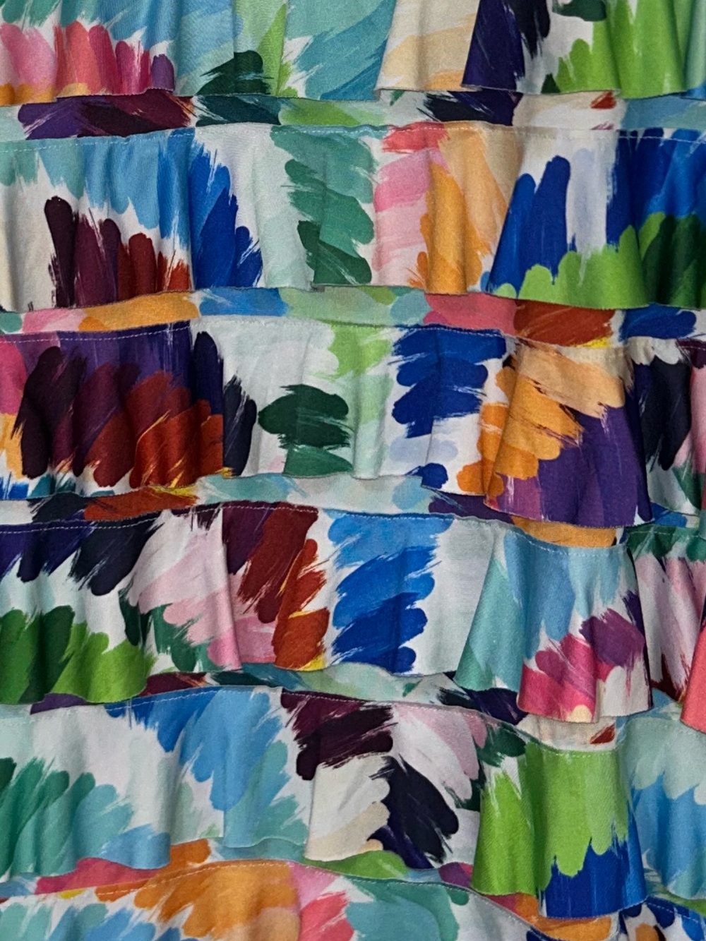 ISLE by Melis Kozan Sleeveless Tiered Ruffle Cha Cha Dress Size XL - Picture 4 of 6